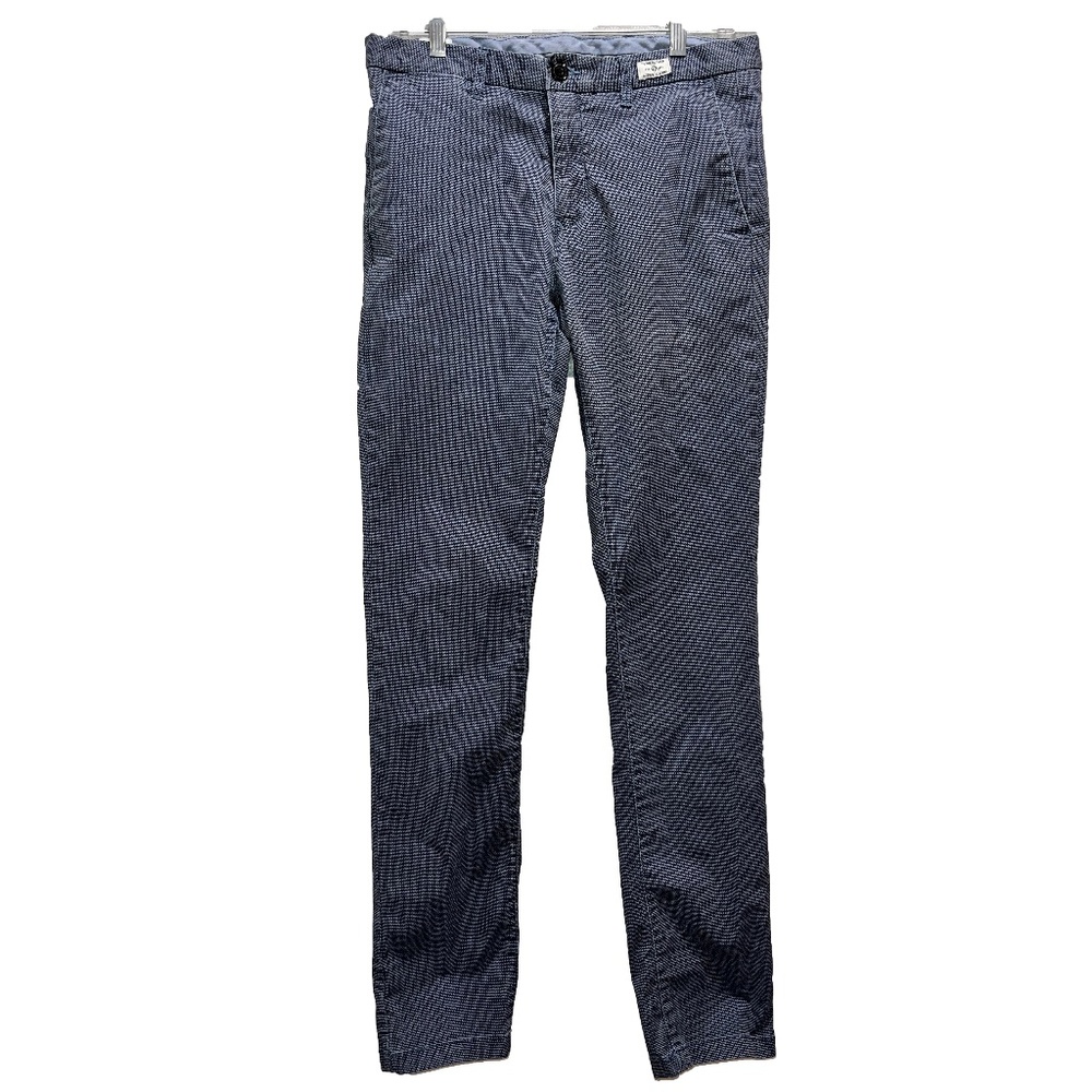 Tommy Hilfiger Blue/Gray Patterned Chino Pants Size 32 Like New